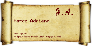 Harcz Adrienn névjegykártya